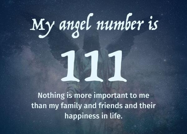 Angel Number 111 list and meanings