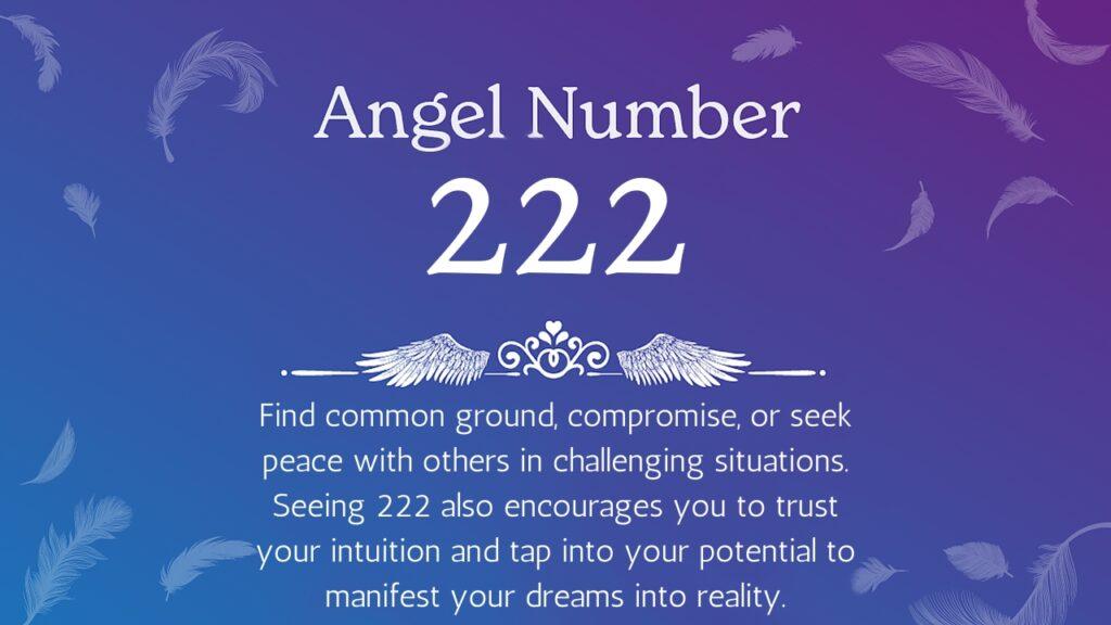 Angel Number 222 list and meanings