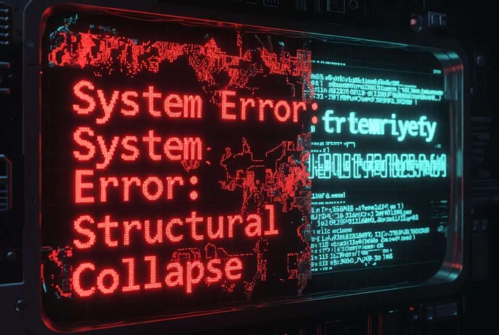 A digital terminal rejecting a flawed mainstream data stream while accepting a stabilized, encrypted structural frequency.