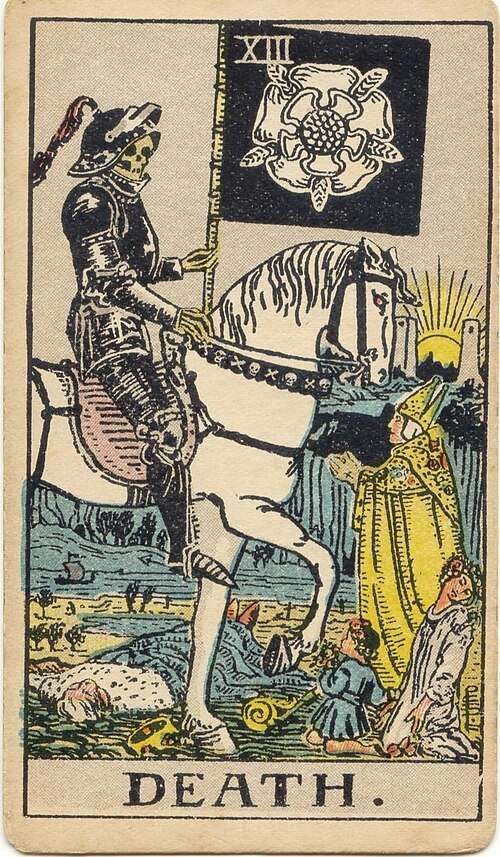 Death tarot card, Rider-Waite-Smith 1909